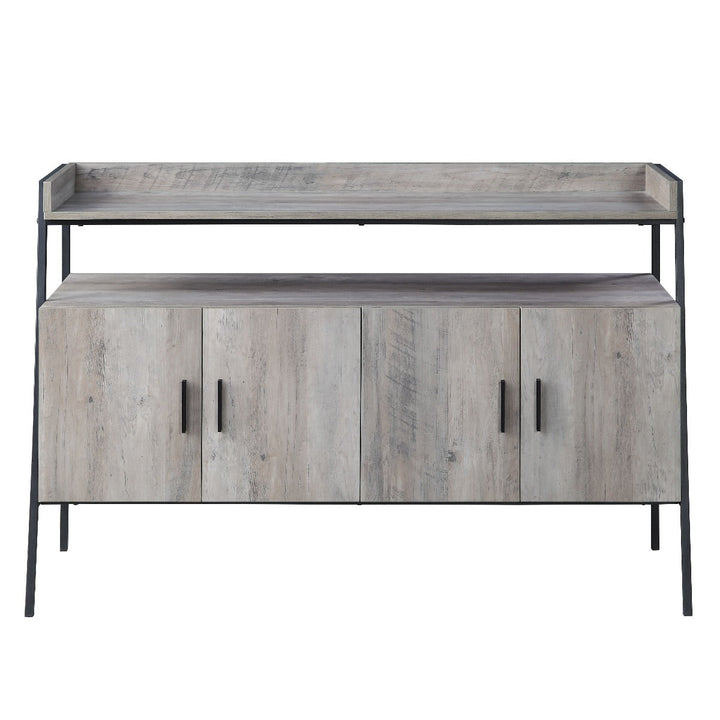 ACME Samiya Gray Oak & Black Finish TV Stand Model LV00151 - MONAVILLA