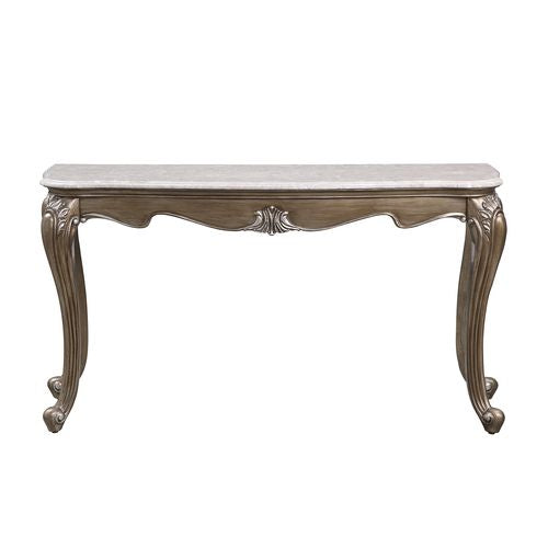 ACME Elozzol Marble & Antique Bronze Finish Accent Table Model LV00304 - MONAVILLA