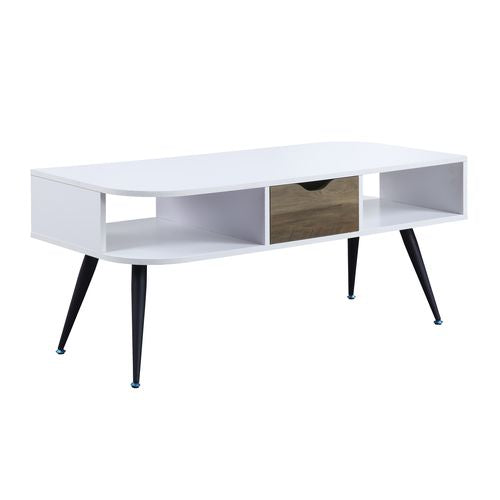 ACME Halima White & Black Finish Accent Table Model LV00322 - MONAVILLA