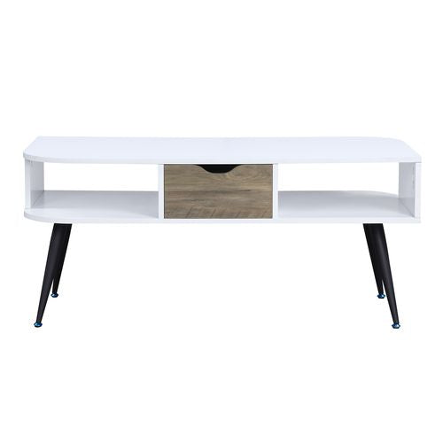 ACME Halima White & Black Finish Accent Table Model LV00322 - MONAVILLA