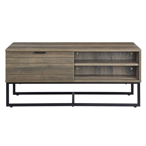 ACME Homare Rustic Oak & Black Finish Accent Table Model LV00323 - MONAVILLA