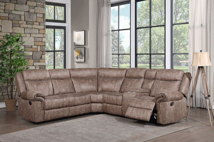 ACME Dollum 2-Tone Chocolate Velvet Sectional Sofa Model LV00397 - MONAVILLA