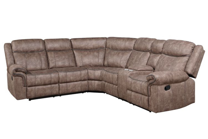 ACME Dollum 2-Tone Chocolate Velvet Sectional Sofa Model LV00397 - MONAVILLA