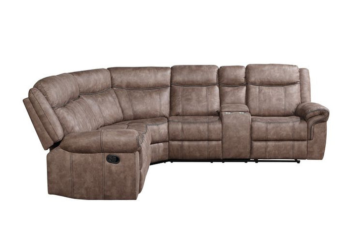 ACME Dollum 2-Tone Chocolate Velvet Sectional Sofa Model LV00397 - MONAVILLA