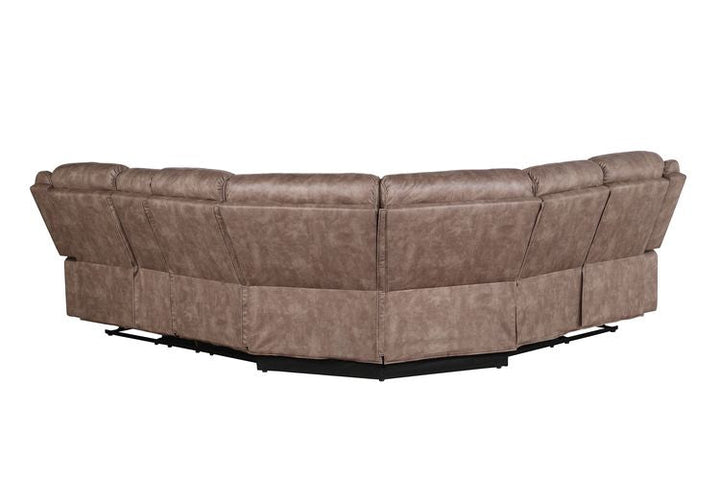 ACME Dollum 2-Tone Chocolate Velvet Sectional Sofa Model LV00397 - MONAVILLA