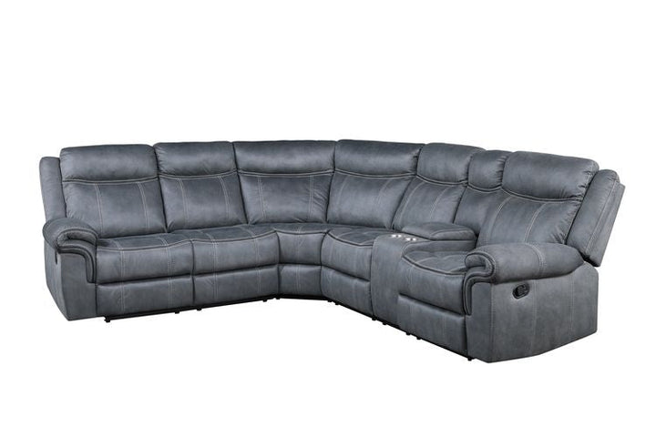 ACME Dollum 2-Tone Gray Velvet Sectional Sofa Model LV00398 - MONAVILLA