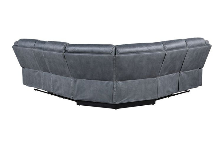 ACME Dollum 2-Tone Gray Velvet Sectional Sofa Model LV00398 - MONAVILLA