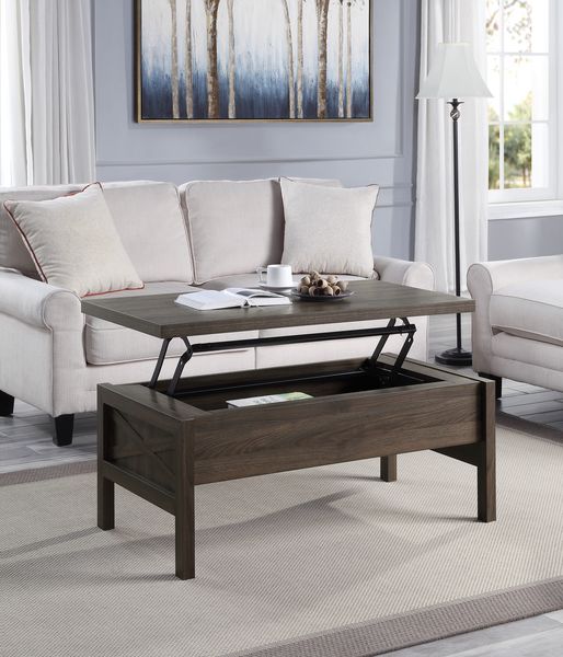 ACME Harel Walnut Finish Coffee Table Model LV00446 - MONAVILLA