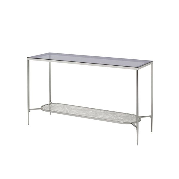 ACME Adelrik Glass & Chrome Finish Accent Table Model LV00576 - MONAVILLA