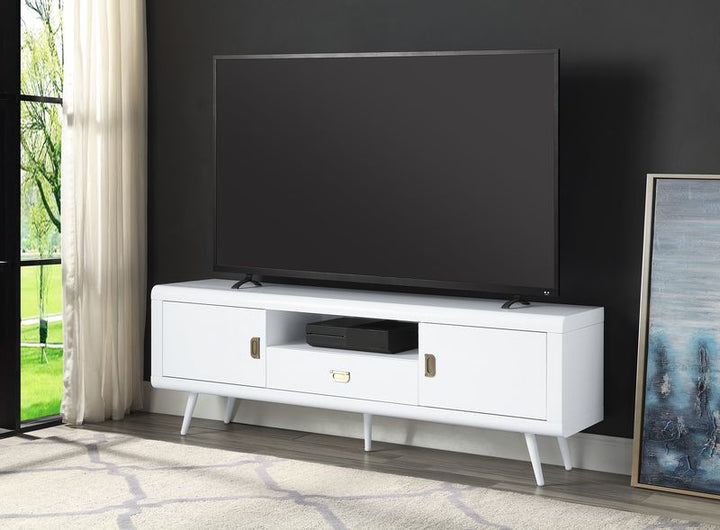 ACME Pagan White High Gloss Finish TV Stand Model LV00745 - MONAVILLA