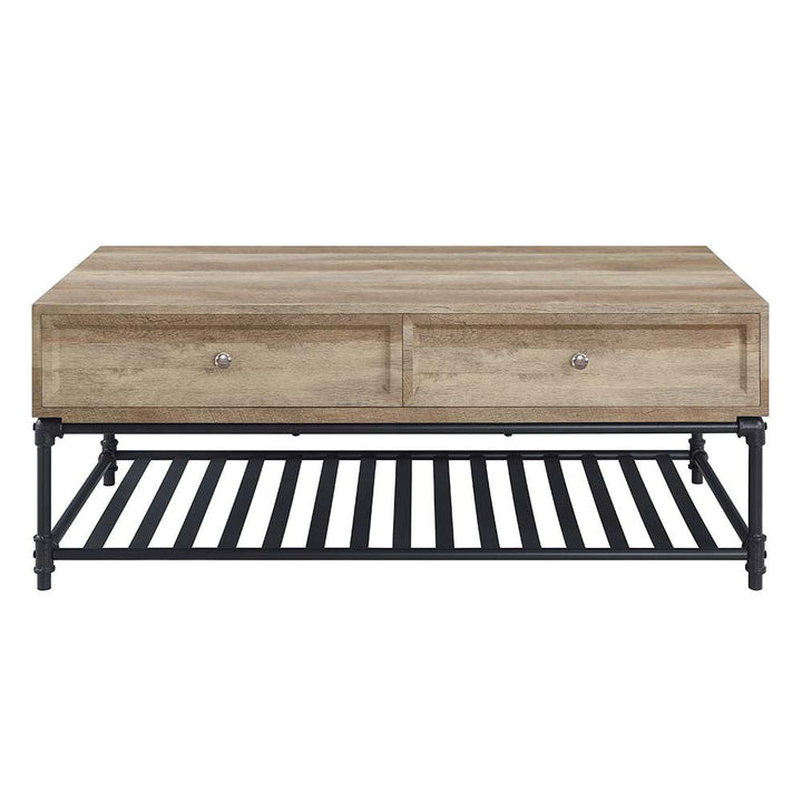 ACME Brantley Oak & Sandy Black Finish Coffee Table Model LV00748 - MONAVILLA