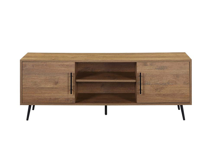 ACME Wafiya Rustic Wood & Black Finish TV Stand Model LV00789 - MONAVILLA