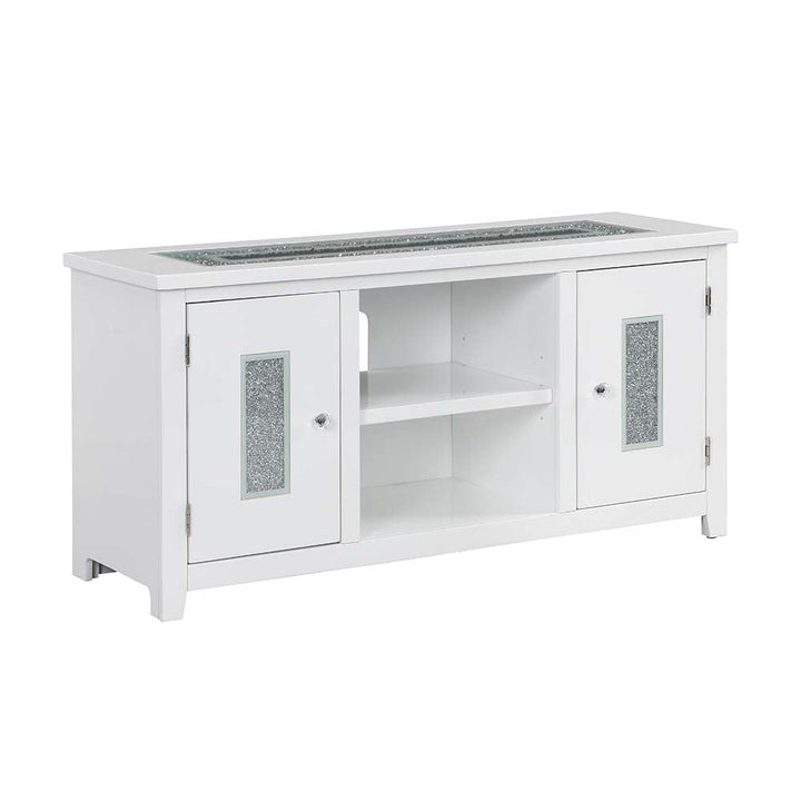 ACME Elizaveta White High Gloss Finish TV Stand Model LV00822 - MONAVILLA