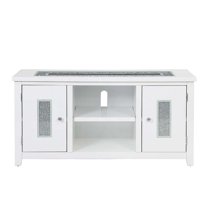 ACME Elizaveta White High Gloss Finish TV Stand Model LV00822 - MONAVILLA