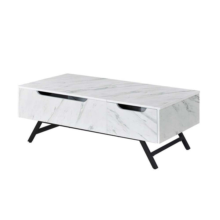 ACME Throm White Finish Coffee Table Model LV00830 - MONAVILLA