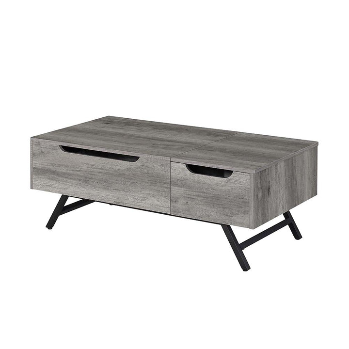 ACME Throm Gray Oak Finish Coffee Table Model LV00832 - MONAVILLA