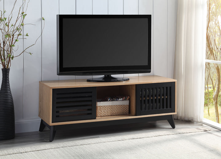 ACME Gamaliel Oak & Espresso Finish TV Stand Model LV00858 - MONAVILLA