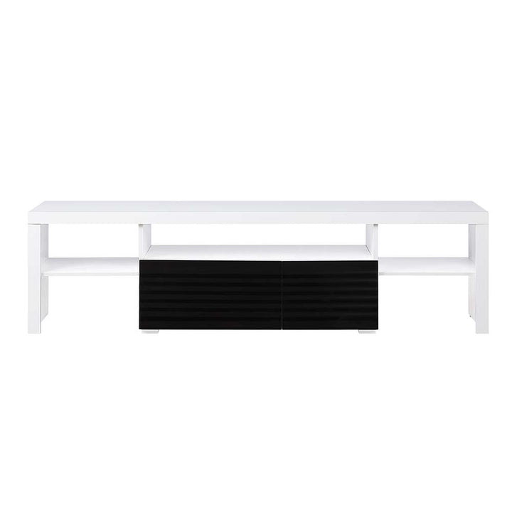 ACME Buck II White & Black High Gloss Finish TV Stand Model LV00998 - MONAVILLA