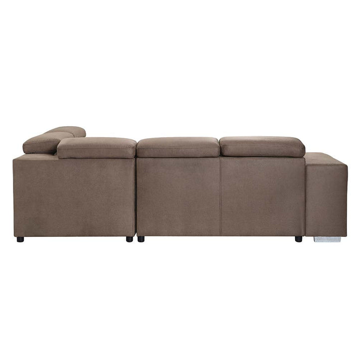 ACME Acoose Brown Fabric Sectional Sofa Model LV01025 - MONAVILLA