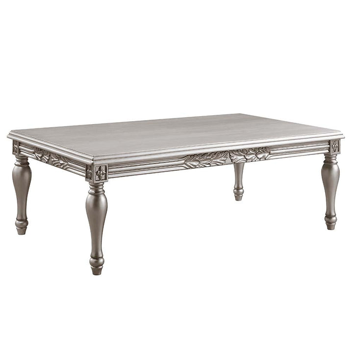 ACME Pelumi Platinum Finish Coffee Table Model LV01115 - MONAVILLA