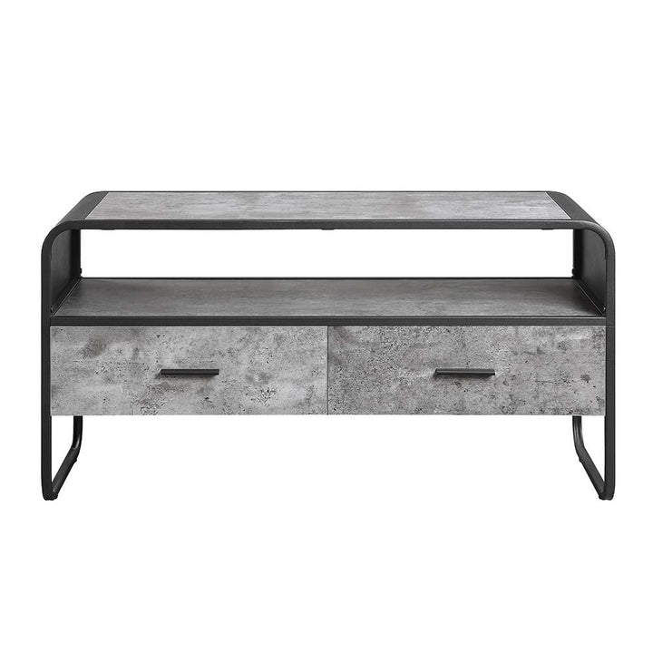 ACME Raziela Concrete Gray & Black Finish TV Stand Model LV01143 - MONAVILLA