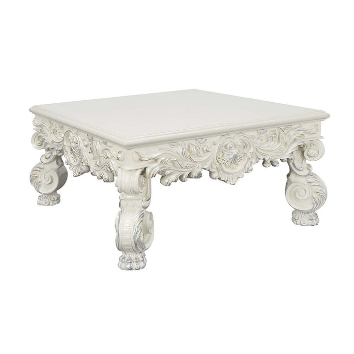 ACME Adara Antique White Finish Coffee Table Model LV01217 - MONAVILLA