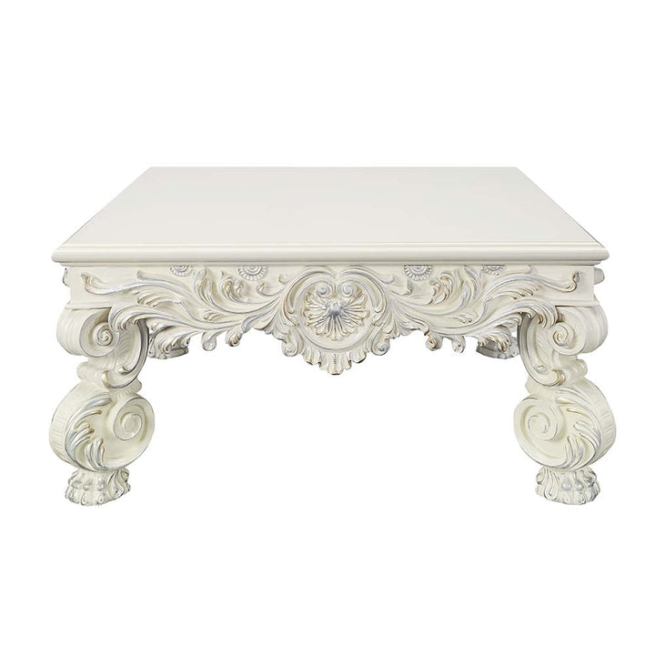 ACME Adara Antique White Finish Coffee Table Model LV01217 - MONAVILLA