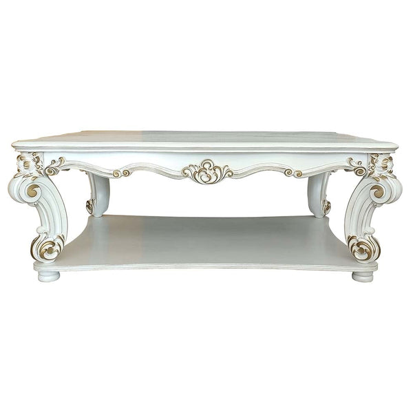 ACME Vendome Antique Pearl Finish Coffee Table Model LV01327 - MONAVILLA