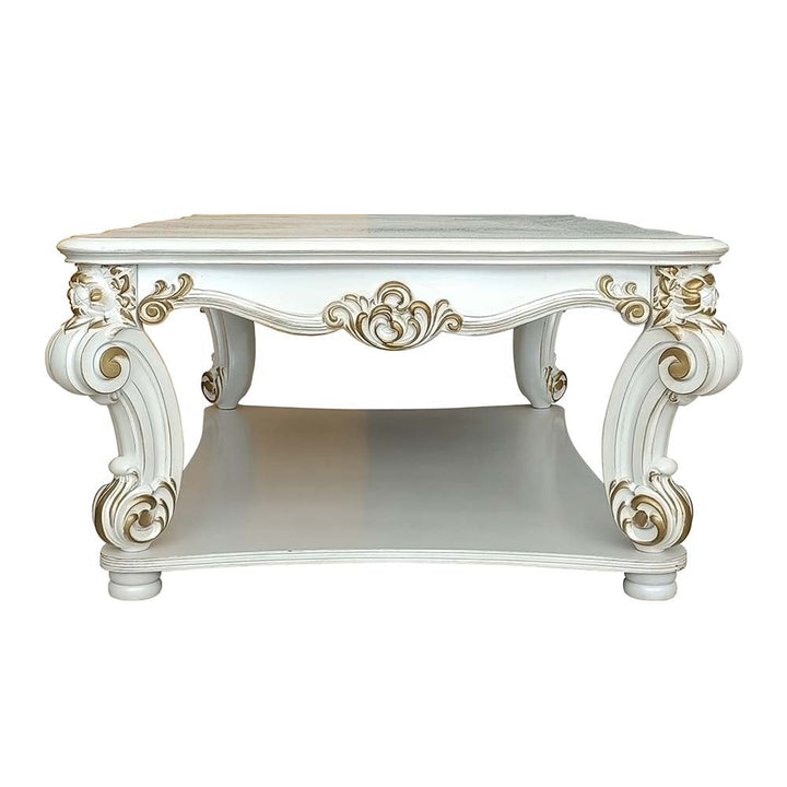 ACME Vendome Antique Pearl Finish Coffee Table Model LV01327 - MONAVILLA