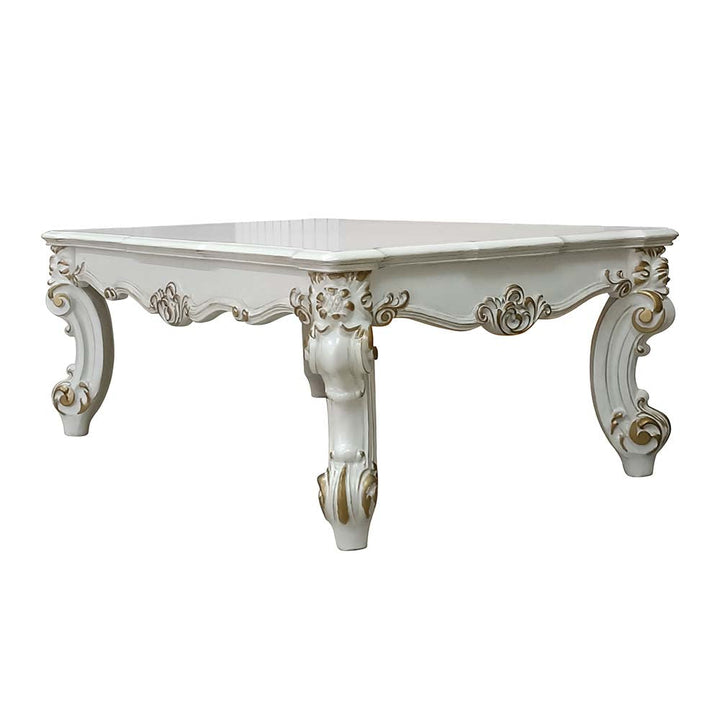 ACME Vendome II Antique Pearl Finish Coffee Table Model LV01332 - MONAVILLA