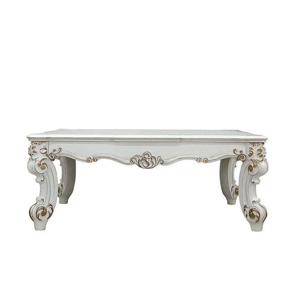 ACME Vendome II Antique Pearl Finish Coffee Table Model LV01332 - MONAVILLA