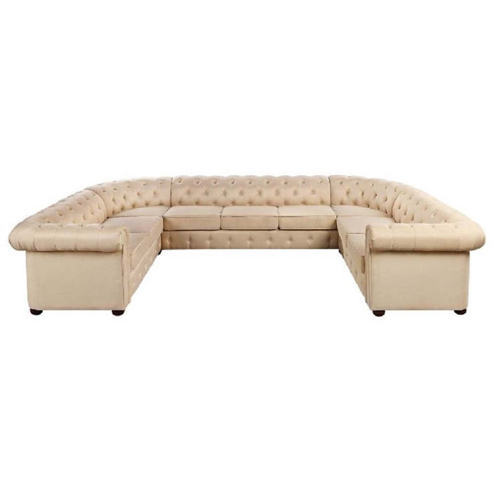 ACME Jaqueline Beige Linen Jaqueline Sectional Sofa Model LV01460 - MONAVILLA