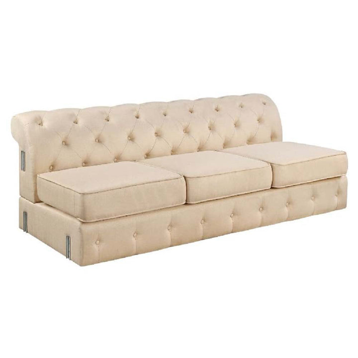 ACME Jaqueline Beige Linen Jaqueline Sectional Sofa Model LV01460 - MONAVILLA