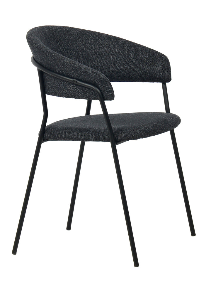 Modrest Marlynn Modern Dark Grey Dining Chair Set of 2 - MONAVILLA