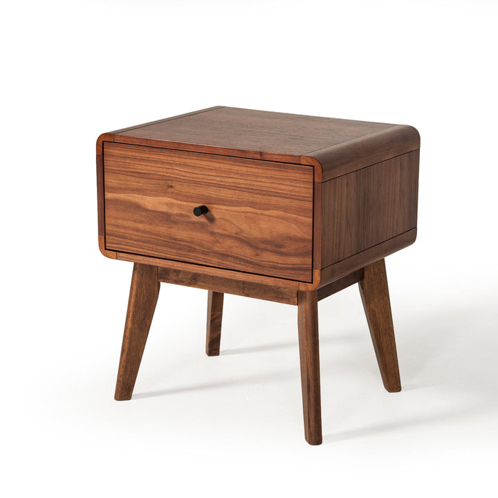 Modrest Marshall Mid Century Modern Walnut Nightstand - MONAVILLA