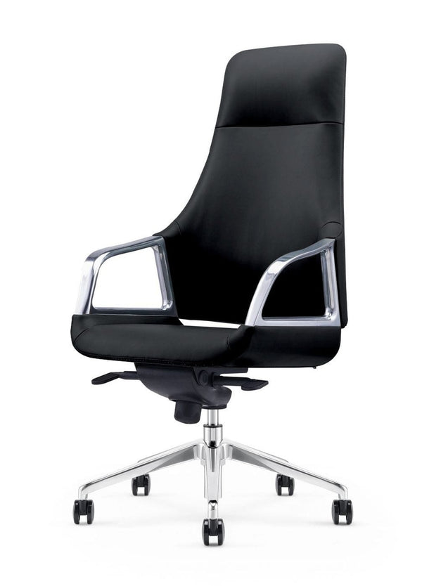 Modrest Merlo Modern Black High Back Executive Office Chair - MONAVILLA