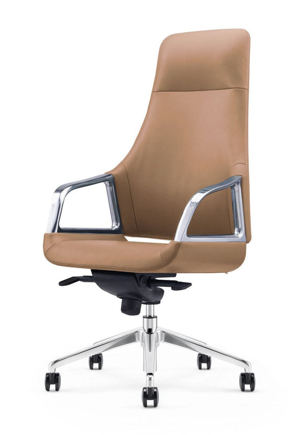 Modrest Merlo Modern Brown High Back Executive Office Chair - MONAVILLA