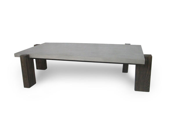 Modrest Milton Dark Grey & Walnut Coffee Table - MONAVILLA