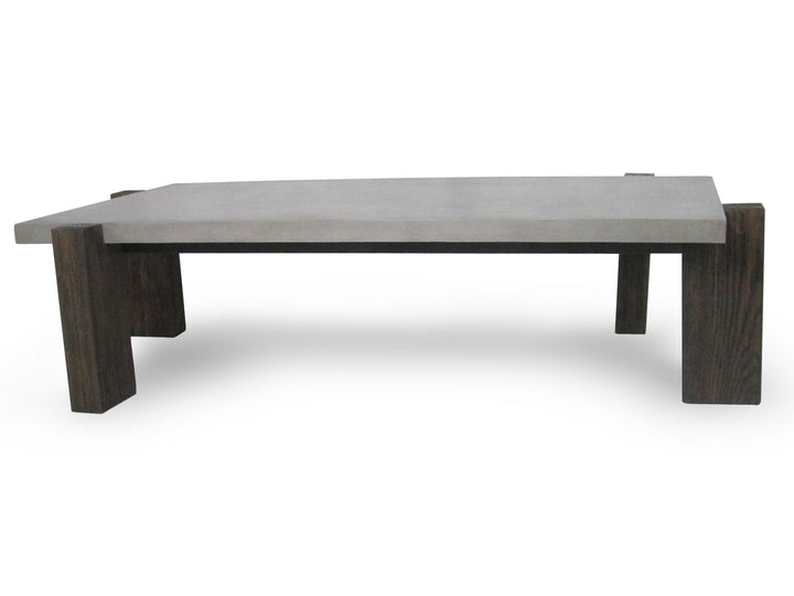 Modrest Milton Dark Grey & Walnut Coffee Table - MONAVILLA