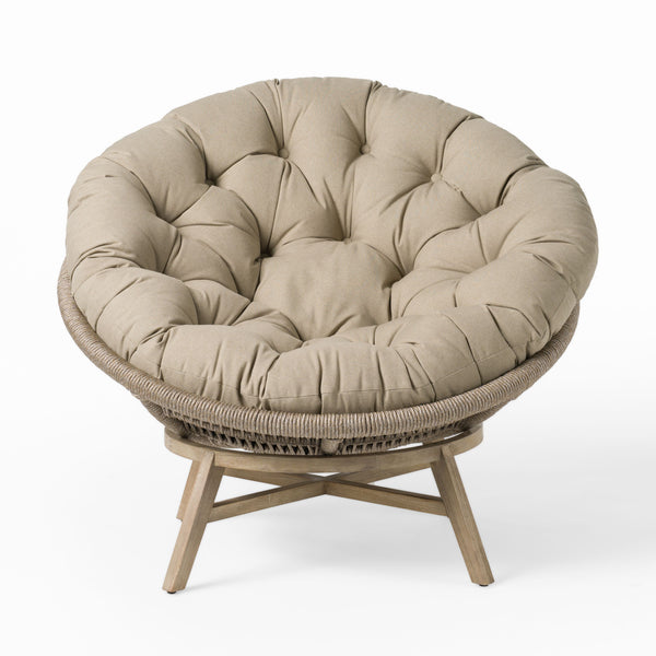 Renava Moon Outdoor Beige Lounge Chair - MONAVILLA