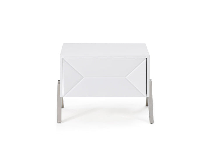 Modrest Candid Modern White Nightstand - MONAVILLA