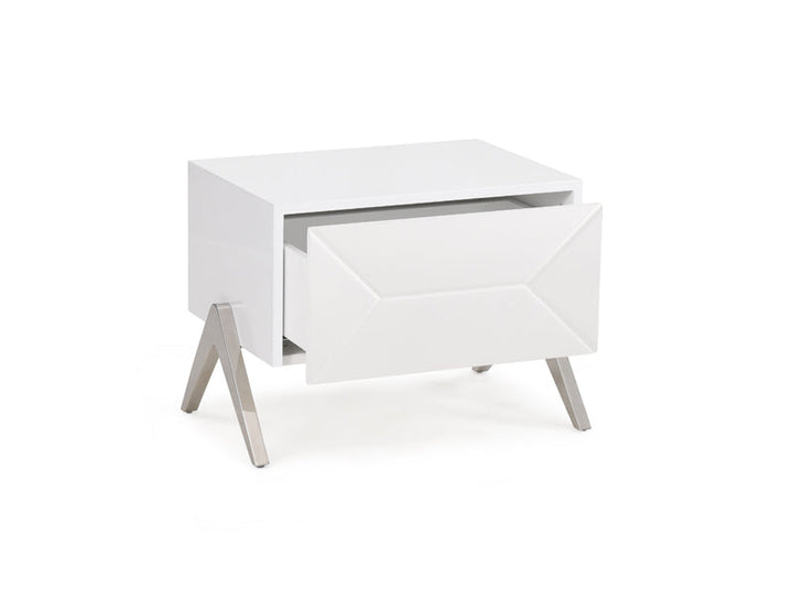 Modrest Candid Modern White Nightstand - MONAVILLA