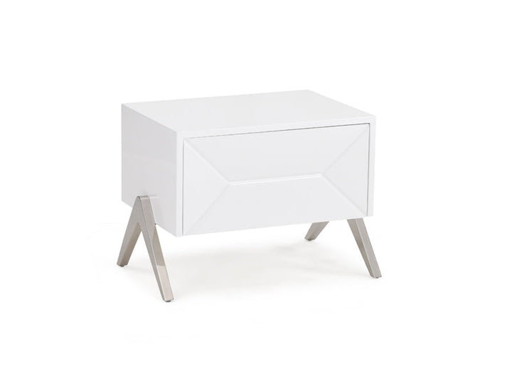 Modrest Candid Modern White Nightstand - MONAVILLA