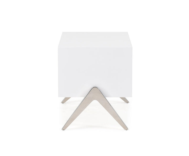 Modrest Candid Modern White Nightstand - MONAVILLA