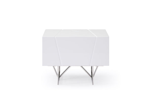 Modrest Chrysler Modern White Nightstand - MONAVILLA