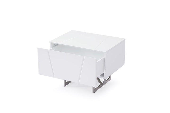 Modrest Chrysler Modern White Nightstand - MONAVILLA