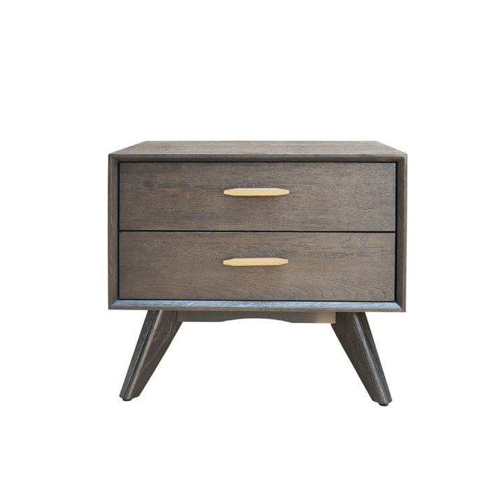 Modrest Novak Modern Dark Oak Nightstand - MONAVILLA