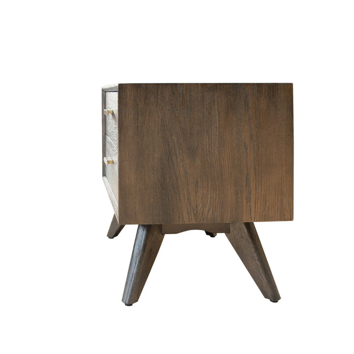 Modrest Novak Modern Dark Oak Nightstand - MONAVILLA