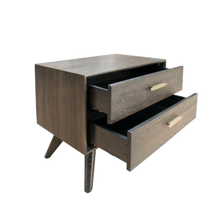 Modrest Novak Modern Dark Oak Nightstand - MONAVILLA