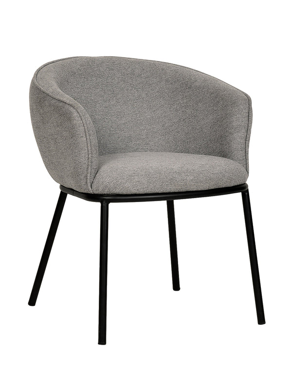 Modrest Nillie Modern Grey Dining Chair - MONAVILLA